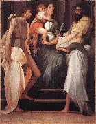 Rosso Fiorentino, Madonna Enthroned between Two Saints